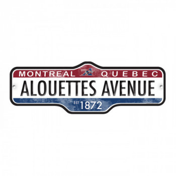 STREET SIGN - CFL - MONTREAL ALOUETTES 